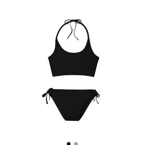 NWT Ruby Love black bikini bottoms/ Used Top